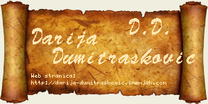 Darija Dumitrašković vizit kartica
